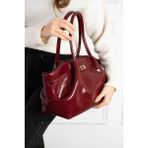 Çanta Trend *** Büyük Boy Kadın El ve Omuz Çantası - Bordo