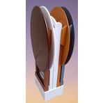 Çanta Zigon 12237 Oval Dörtlü Ahşap Mdf Gri Ceviz Beyaz Hardal Renk Uyum El Yapım