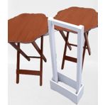 Çanta Zigon 90080 Sehpa Yonca Model 2 Li Tk Ahşap Mdf Parlak Ceviz Renk Kutu Sevk