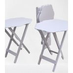 Canta Zigon 90094 Sehpa Yonca Takim Model Ahsap Mdf Parlak Beyaz Lake Renk Elyapi