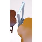 Canta Zigon 90098 Sehpa Papatya Model 2Li Tk Ahsap Mdf Hardal-Beyaz Uyum El Yapim