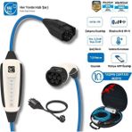 Çantalı Başlangıç Set 16A 11KW 7.5 Metre Ac Mobil Elektrikli Araç Şarj Istasyonu Ev Prizli (Wallbox)