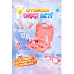 Çantalı Diş Doktoru Oyuncak Seti 10 Parça – Çocuklar İçin Eğitici Dişçi Meslek Seti | Rol Yapma Doktorculuk Oyuncak Seti | Taşınabilir 3+ Yaş Eğitici Oyun Seti
