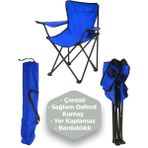Çantalı Katlanır Kamp Sandalyesi Rejisör Katlanabilir Piknik Plaj Sandalyesi - 6456 Ecorce Tube Marron - Polyester