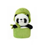 Çantalı Peluş Panda Oyuncak - Bambu Kumaş, Sevimli Tasarım