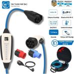 Çantalı Premium Set 16A 11KW Ev Prizi 7.5m Wifi+Bluetooth Ac Mobil Monofaze & Trifaze Şarj (Wallbox)