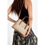 Çantam Gelsin Çok Şık Omuz ve Çapraz Çantası 19X24 Ebatında - Bej