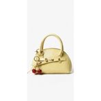 cantamella Butter yellow (tereyağı sarısı) mini bag Kiraz charm hediyeli el ve omuz çantası
