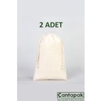 Çantapak Ham Bez Kese/torba/ Organizer 20X30 (2 Adet)