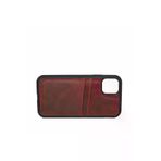 Cantayurdu Iphone 13 Hakiki Deri Kapak Back Cover Kartlıklı Telefon Kılıfı Kırmızı Mob217
