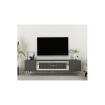 Cantek Dekolp3ct Tv Sehpası Antrasit-Gümüş