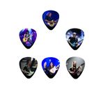 cantekin Gitar Pena 6 Adet 0.71mm Rock Star Elektro Baskılı Gitar Penası Özel Tasarım