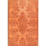 Canterbury Klasik Turuncu Polyester Dikdörtgen Pamuk Makinada Yıkanabilir Kaymaz Taban Dijital Makine Baskı Salon Halı-I-Artl-ba12-300x400-Dikdörtgen