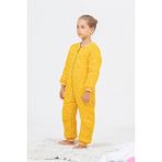 Cantoy Kız Erkek Çocuk Kalın Elyaf Dolgulu 2.5 Tog Desenli Uyku Tulumu - Koyu Sarı - 2 Yaş