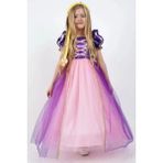Cantoy Rapunzel Prenses Kız Çocuk Elbise - 4 Yaş - Mor