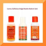 Cantu Sülfatsız Bukle Belirginleştirici Saç Bakım Seti – 3’lü Mini Boy
