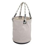 Canvas Aracı Organizer Mini Kova 30kg Yük Yatağı, Sağlam Kumaş Yapısı, Uygun Depolama, Bakım İşi Için Sağlam Kulp (Beyaz)