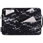 Canvas Artisan H32-58 Çizgi Anti-Çizelge Mermer Desen Slim Case 13 Inç Dizüstü Bilgisayarlar Için Ince Kasa 3-Pouches/sap Kayış Dizüstü Bilgisayar Su Geçirmez Taşıma Çantası (Yurt Dışından) - Siyah