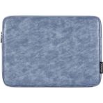 Canvas Artisan L31-03 14 Inç Dizüstü Bilgisayarlar Için Şok Geçirmez Taşınabilir Taşıma Çantası Pu Deri Depolama Çantası (Yurt Dışından) - Mavi