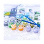 Canvas Hobby 60 x 75 cm Bodrum Taş Sokağı Kasnaklı Sayılarla Boyama Seti Duvar Sticker