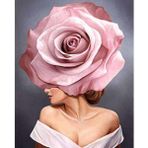 Canvas Hobby Asil Gül Renkli Kasnaklı 40 x 50 cm Sayılarla Boyama Seti