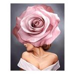 Canvas Hobby Asil Gül Renkli Kasnaklı 90 x 110 cm Sayılarla Boyama Seti
