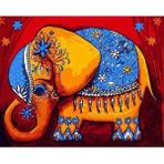 Canvas Hobby Bereket Fili 50 x 65 cm Kasnaklı Sayılarla Boyama Seti