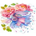 Canvas Hobby Beta Balığı ve Çocuklar Kasnaklı 70 x 90 cm Sayılarla Boyama Seti