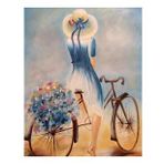 Canvas Hobby Bisiklette Kır Gezisi Kasnaklı 60 x 75 cm Sayılarla Boyama Seti