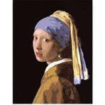 Canvas Hobby Canvas İnci Küpeli Kız 50 x 65 cm Kasnaklı Sayılarla Boyama Seti