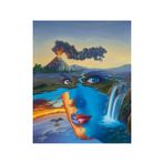 Canvas Hobby Canvas Kadının Evrendeki Gözü 60 x 75 cm Kasnaklı Sayılarla Boyama Seti