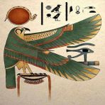 Canvas Hobby Canvas Mısır Tanrısı Horus 70 x 90 cm Kasnaklı Sayılarla Boyama Seti