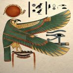 Canvas Hobby Canvas Mısır Tanrısı Horus 90 x 110 cm Kasnaklı Sayılarla Boyama Seti
