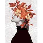 Canvas Hobby Çiçek Kadın 9 Renkli Kasnaklı 40 x 50 cm Sayılarla Boyama Seti