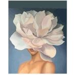 Canvas Hobby Çiçek Kadın19 Kasnaklı 90 x 110 cm Sayılarla Boyama Seti