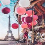 Canvas Hobby Eyfelde Lunapark 50 x 65 cm Kasnaklı Sayılarla Boyama Seti Duvar Sticker