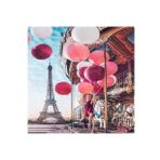 Canvas Hobby Eyfelde Lunapark 90 x 110 cm Kasnaklı Sayılarla Boyama Seti Duvar Sticker