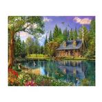 Canvas Hobby Göl Evi Kasnaklı 40 x 50 cm Sayılarla Boyama Seti