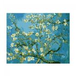 Canvas Hobby Kasnaklı 100 x 140 cm Van Gogh Badem Çiçekleri Sayılarla Boyama Seti