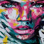 Canvas Hobby Renkli Yüzler 100 x 140 cm Rulo Sayılarla Boyama Seti