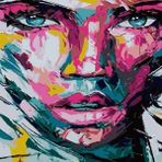 Canvas Hobby Renkli Yüzler 90 x 110 cm Rulo Sayılarla Boyama Seti