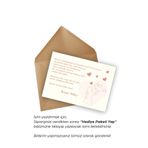 Canvela 1 Adet Anneler Günü Özel Not Yazılı Isme Özel Kişiselleştirilebilir 13X18 cm Kraft Zarf ve Not Kartı Seti