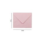 CANVELA Pembe Kaliteli Ve Canlı Renkli Minik Zarflar 100 Adet Zarf 7x9 Cm Mini Zarf