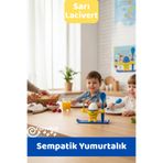 CANVELA Sarı Lacivert Afacan Sevimli Yumurtalık Çocuk Beslenme Eğitimine Destek Sempatik Çocuk Yumurtalığı
