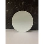 Çap 27CM - Buzlu Cam, Düz Beyaz - Kesme Tahtası - Sunumluk - 0 - 99 ml