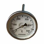 Çap Ø63mm 0-500°C 30 cm Dalma Boylu Taş Fırın, Kazan, Pizza, Pide, Ekmek, Seyyar, Köy Bahçe Fırını Termometresi, Paslanmaz Çelik Termovil Kovanlı 500 C° Derece Bi-Metal Sıcaklık Ölçer, PAKKENS TM725.208.63.30