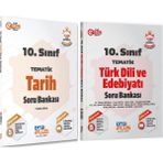Cap Çap Yayınları 10.sınıf Tarih ve Türk Dili Edebiyatı Soru Bankası Seti 2 Kitap