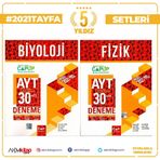 Çap Yayınları AYT Fizik-Kimya TYT AYT Biyoloji Fasikül Set 3 Kitap - Kolektif