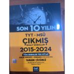 Çap Yayınları TYT-Msü Son 10 Yılın Çıkmış Soruları 2015-2024 Üniversite Hazırlık Kitabı