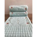 Çapa Home 3 Tane Nakışlı Ayak Havlusu Gök Mavisi %100 Pamuk ÖLÇÜ:50X70 - Renkli - 55 x 70 cm